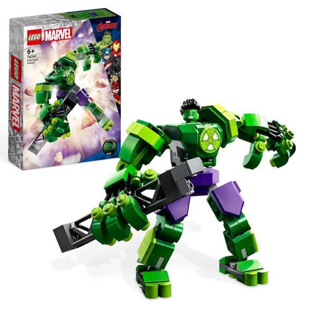 Lego® Marvel 76241 L’armure Robot De Hulk, Figurine Avengers, Jouet De Construction, Super-héros Bla