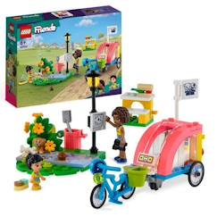 Jouet-LEGO® Friends 41738 Le Vélo de Sauvetage Canin, Jouet Enfants 6 Ans, avec Figurine de Chiot