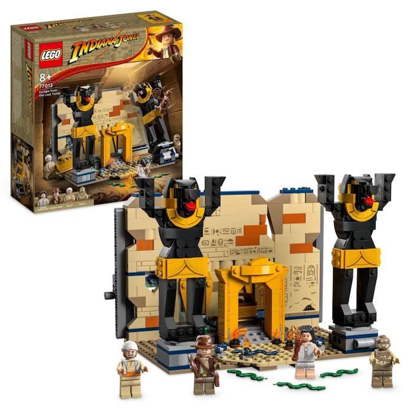 Lego® Indiana Jones 77013 L’évasion Du Tombeau Perdu, Jouet Les Aventuriers De L'arche Perdue Beige