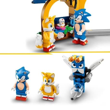 LEGO® Sonic the Hedgehog 76991 L’avion Tornado et l'Atelier de Tails, Jeu de Construction avec 4 Figurines de Personnages BLEU 4 - vertbaudet enfant 
