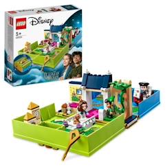 Jouet-Jeux d'imagination-LEGO Disney 43220 Les Aventures de Peter Pan et Wendy dans un Livre de Contes