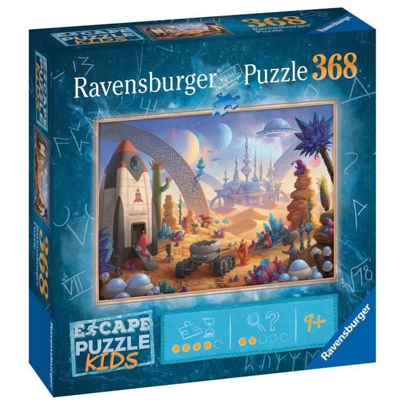 Escape Puzzle - Ravensburger - La Mission Spatiale - 368 Pièces - Paysage Et Nature - Bleu Bleu