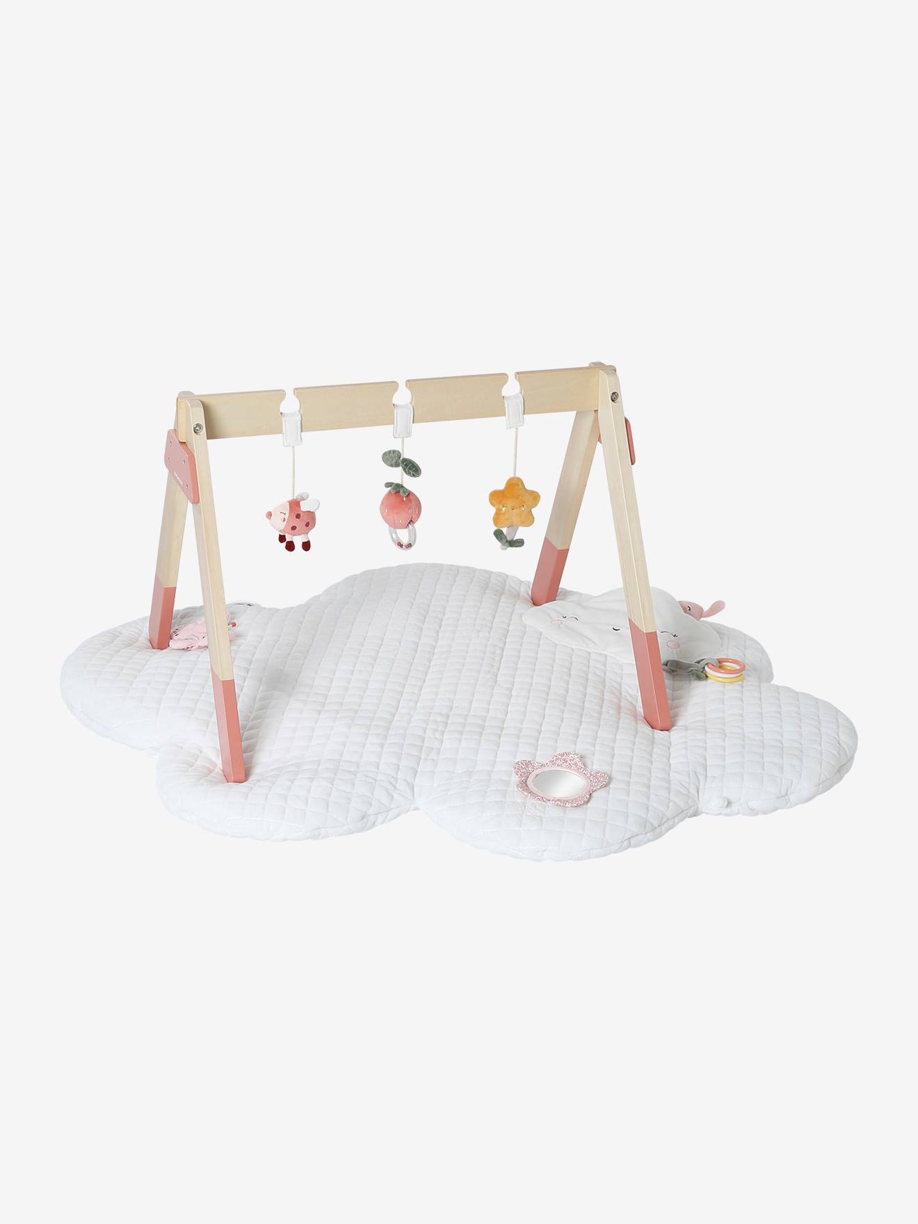 Tapis d'éveil Nuage VOYAGE AU PAYS ROSE blanc (Vertbaudet) - Image 2
