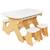 KidKraft - Ensemble Arches table et chaises pliables en bois, pour enfant  - Blanc BLANC 1 - vertbaudet enfant 