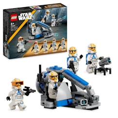 Jouet-Jeux d'imagination-LEGO® Star Wars 75359 Pack de Combat des Clone Troopers de la 332e Compagnie d’Ahsoka, Jouet avec Véhicule Speeder
