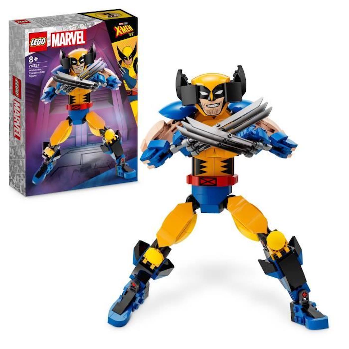 Lego® Marvel 76257 La Figurine De Wolverine Avec Griffes, Jouet De Construction X-men Jaune