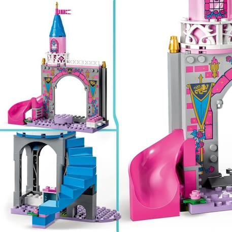 LEGO® Disney Princesse 43211 Le Château d’Aurore, Jouet avec Figurine Belle au Bois Dormant BLANC 2 - vertbaudet enfant 