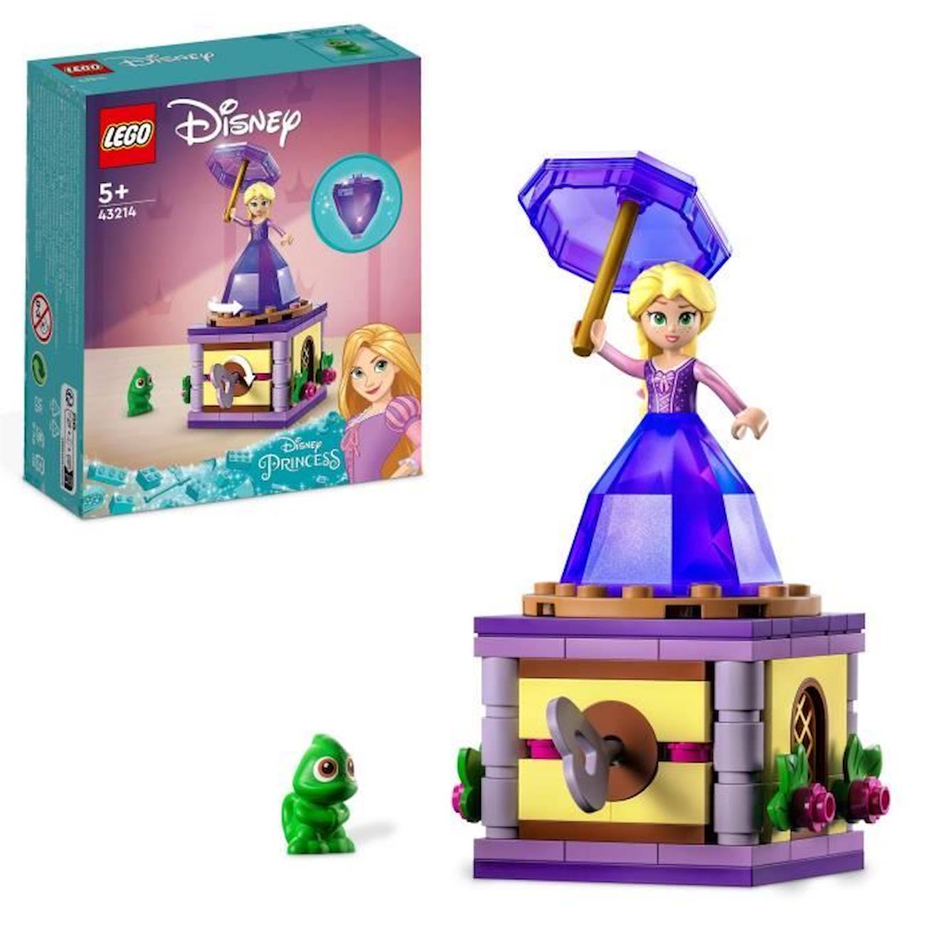 Lego® Disney Princesse 43214 Raiponce Tourbillonnante, Jouet Avec Mini-poupée Et Figurine Violet