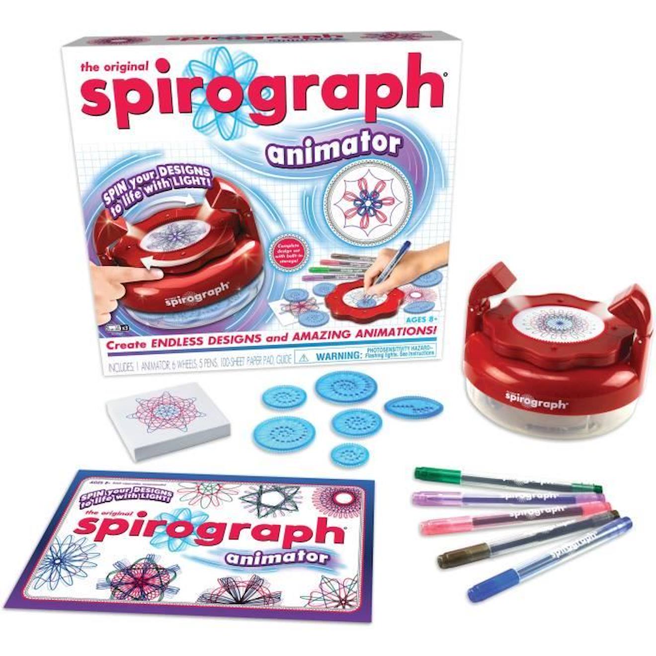 Jouet Créatif - Silverlit - Spirograph - Effets De Lumière Rotatifs - Enfant 8 Ans Et Plus Rose