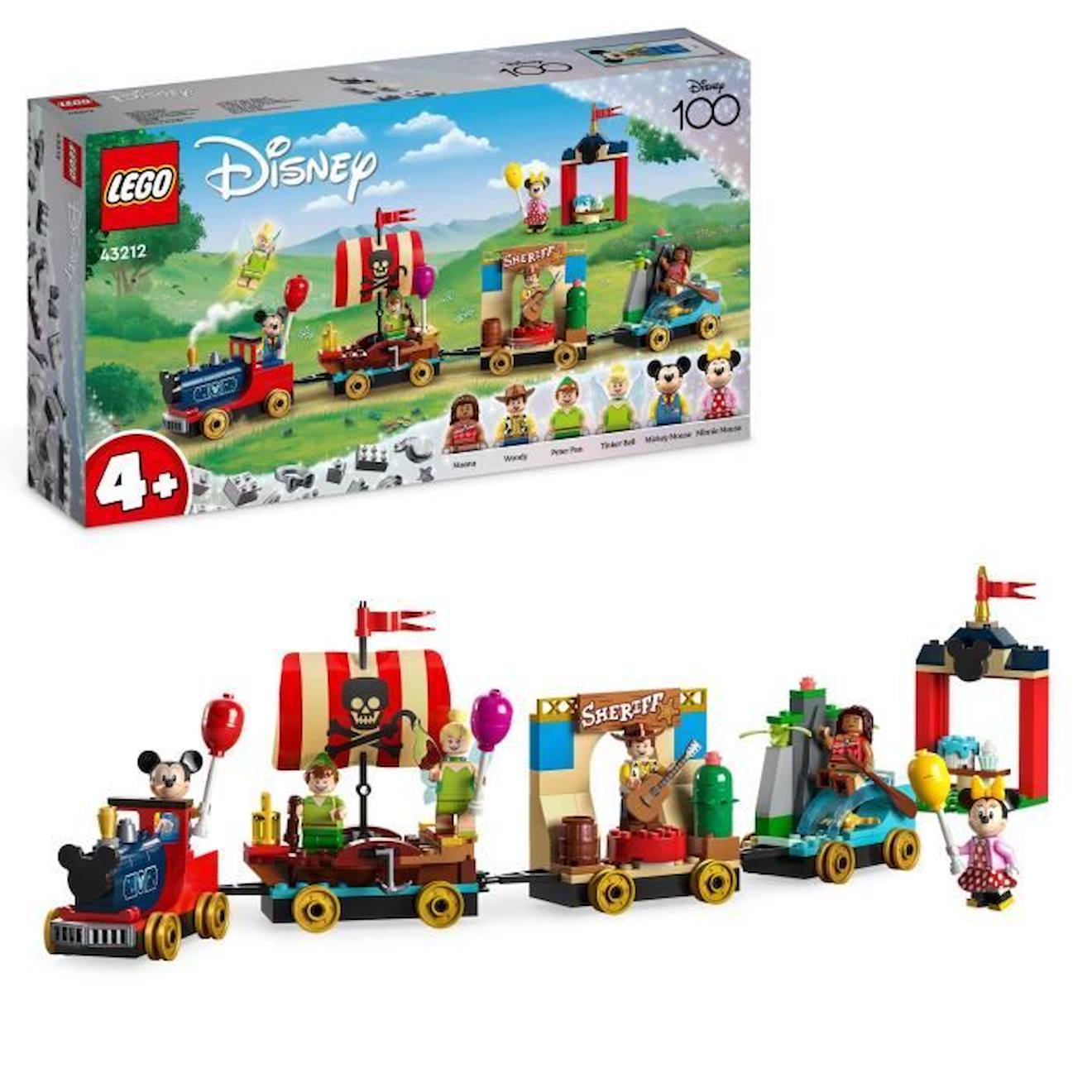 Lego® Disney 43212 Le Train En Fête Disney, Jouet Avec Mickey Et Minnie, 100e Anniversaire Disney Bl