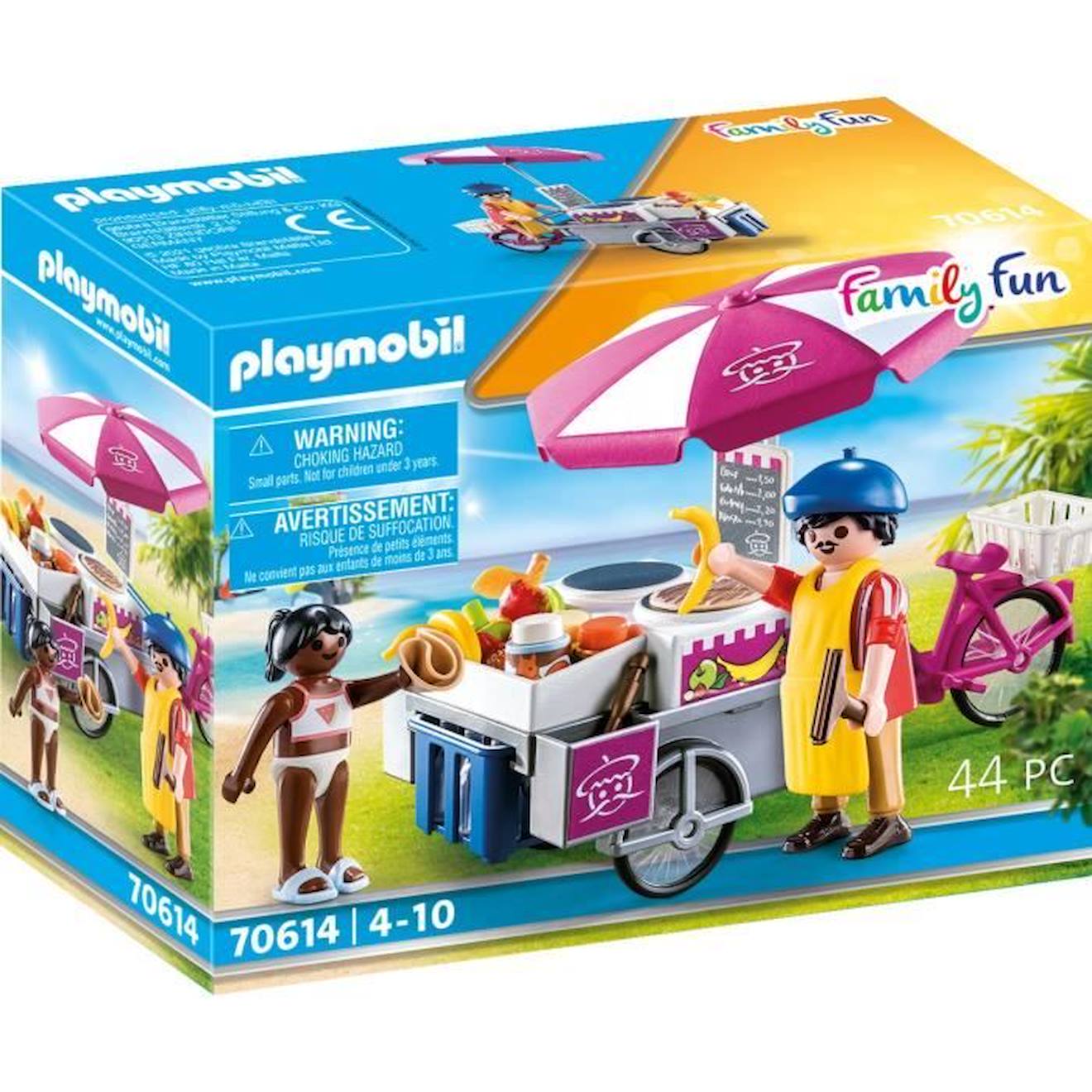 Playmobil - 70614 - Stand De Crêpes - Accessoires Inclus - Pour Enfants À Partir De 4 Ans Bleu