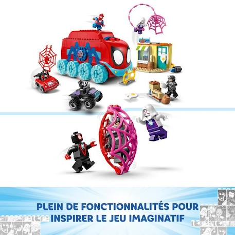 LEGO® Marvel 10791 Le QG Mobile de l’Équipe Spidey, Jouet Enfants avec Figurines Black Panther VERT 4 - vertbaudet enfant 