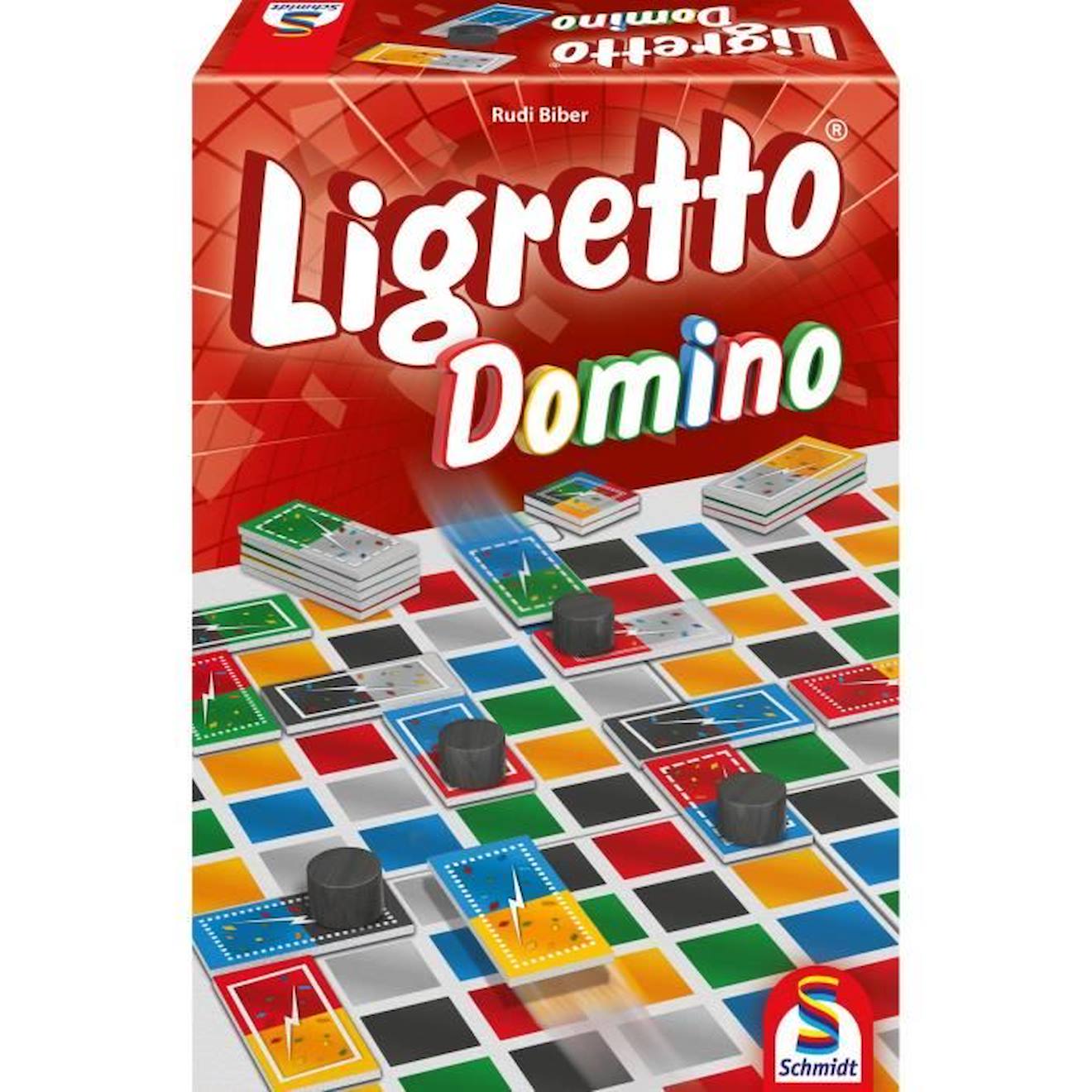 Jeu De Tactique Et Jeu Familial - Schmidt Spiele - Ligretto Domino - Multicolore - 2 À 6 Joueurs Rou