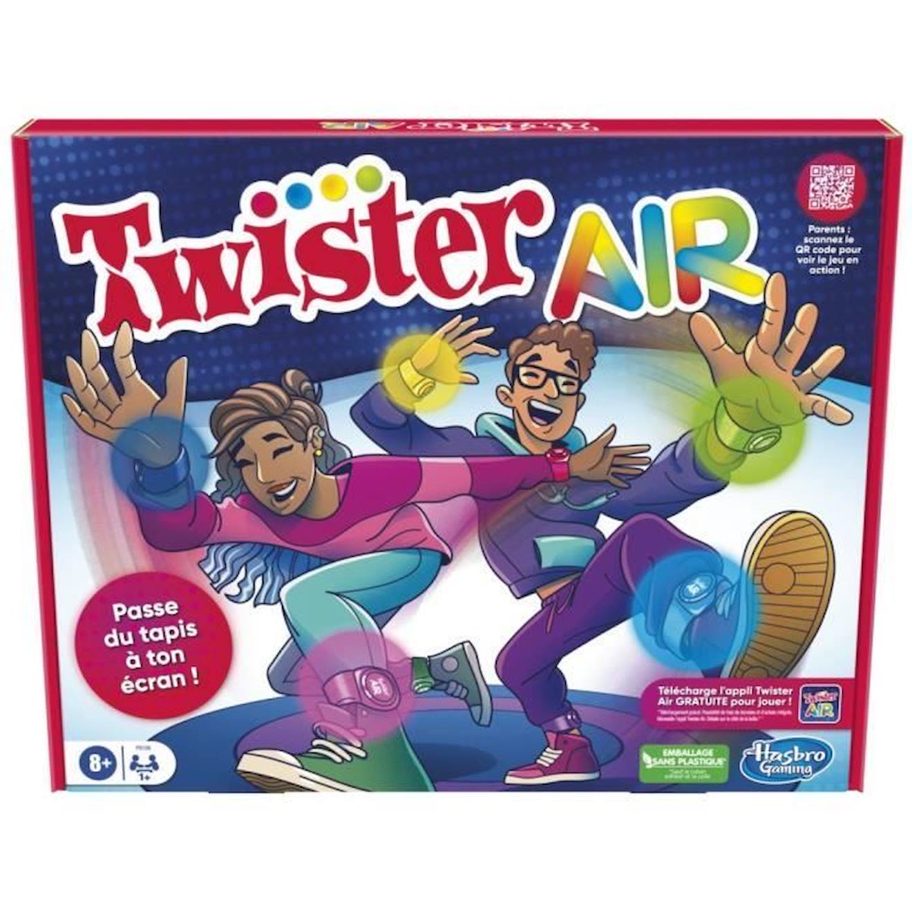 Twister Air, Jeu Twister Avec Appli Ra, Se Connecte Aux Smartphones Et Tablettes, Jeux Actifs De Gro