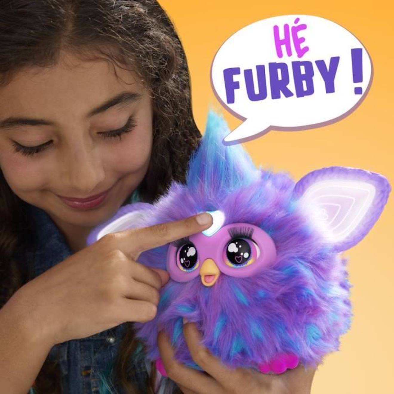 Furby violet, 15 accessoires, peluche interactive pour filles et garçons,  animatronique activé par la voix, à partir de 6 ans violet - Hasbro