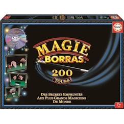 Jouet-Jeux de société-Jeux de mémoire et d'observation-Kit de magie EDUCA Magie Borras 200 Tours - Formez-vous comme les meilleurs magiciens du monde