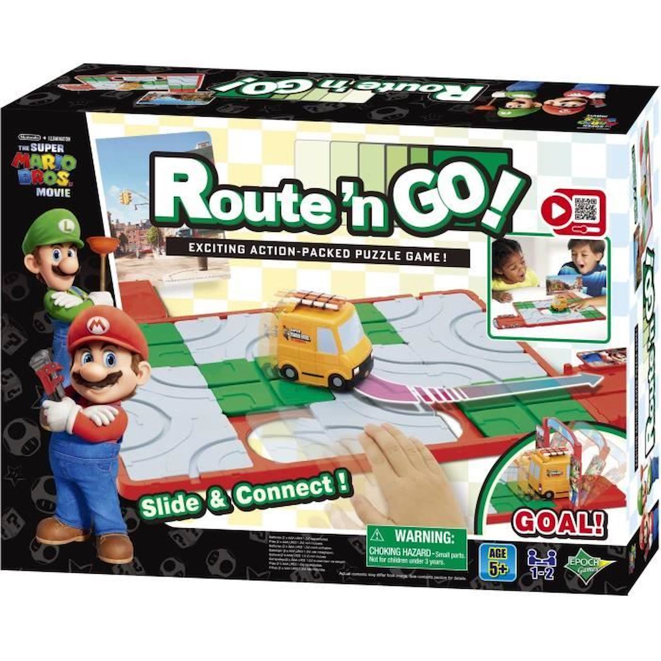 Jeu De Course Super Mario Route'n Go - Epoch Games - Pour Enfants À Partir De 4 Ans - 3 Modes De Jeu
