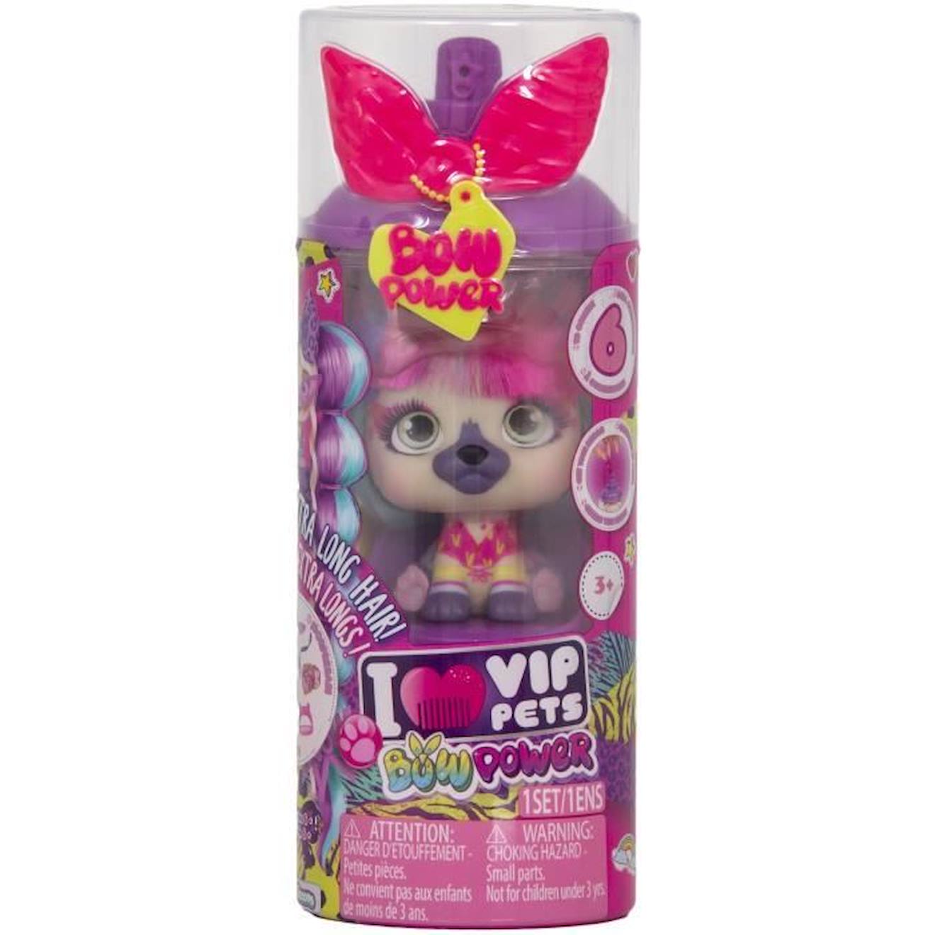 Mini Poupée Vip Pets Imc Toys - Bow Power - Natty Rose