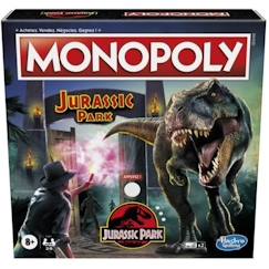 Jouet-Jeux de société-MONOPOLY - édition Jurassic Park - Jeu de plateau pour enfants - dès 8 ans