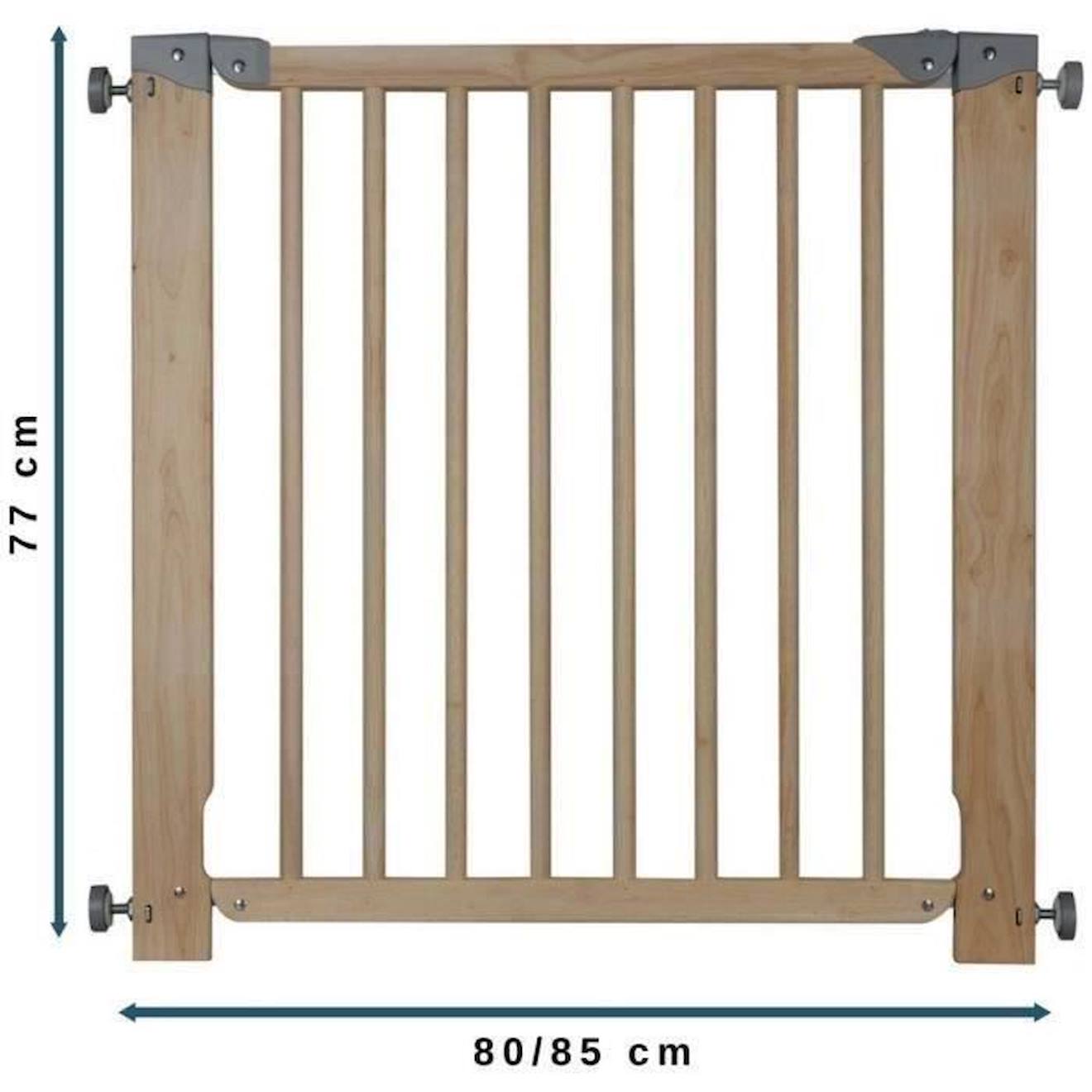 NORDLINGER PRO - Nordlinger pro barriere de sécurité enfant lea noire -  noir - 64 a 113cm - acier - barriere a portillon