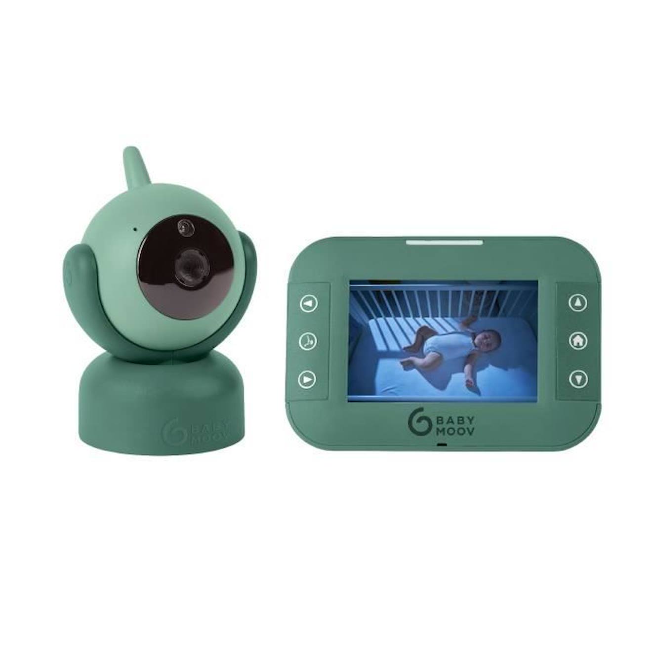 Babymoov Babyphone Vidéo Yoo Twist - Caméra Motorisée Avec Vue À 360° - Technologie Sleep - Vision N