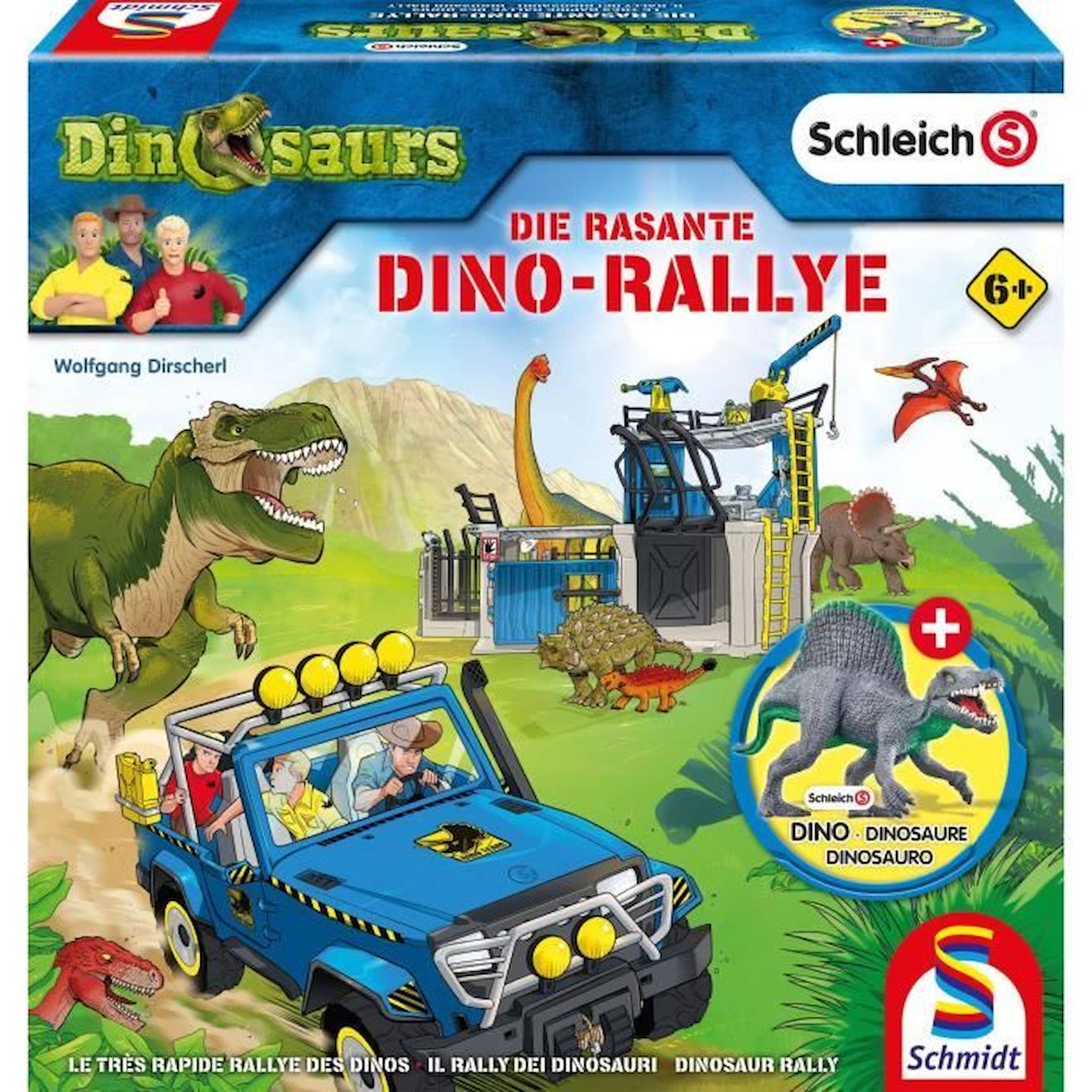 Dino-rallye Schleich - Jeu De Société - Schmidt Spiele Vert