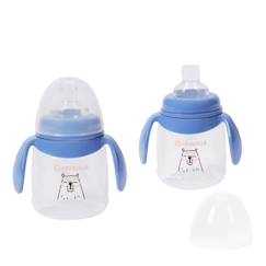 Badabulle Lot de 2 tasses anti-fuite avec anses ergonomiques, 180ml  - vertbaudet enfant