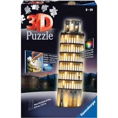 Puzzle 3D Tour de Pise illuminée - Ravensburger - 216 pièces - sans colle - avec LEDS couleur - Dès 8 ans  - vertbaudet enfant