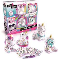 Figurine à décorer - Canal Toys - Licorne Cosmique DIY Lumineuse - Édition  Collector - Stickers et Strass inclus blanc 