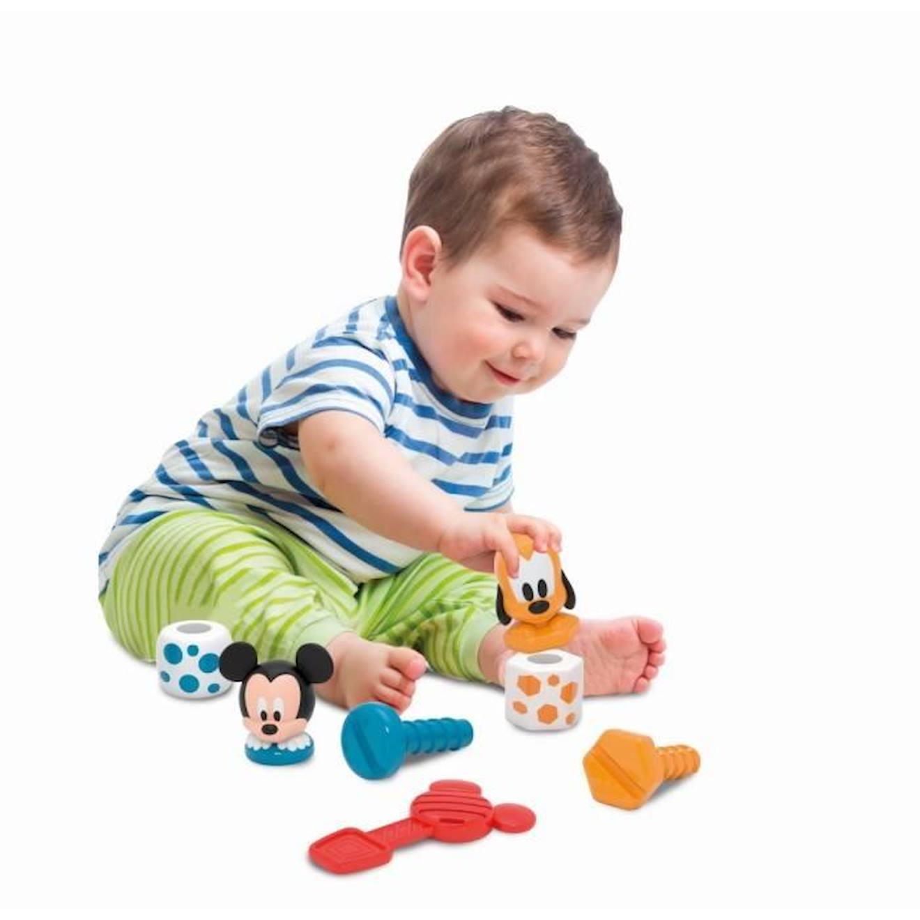 Clementoni - construis et joue - minnie & pluto - jouet bébé pour