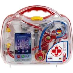 -Mallette docteur avec smartphone et thermomètre électroniques - KLEIN - 4368 - Mixte - 3 ans - Rouge