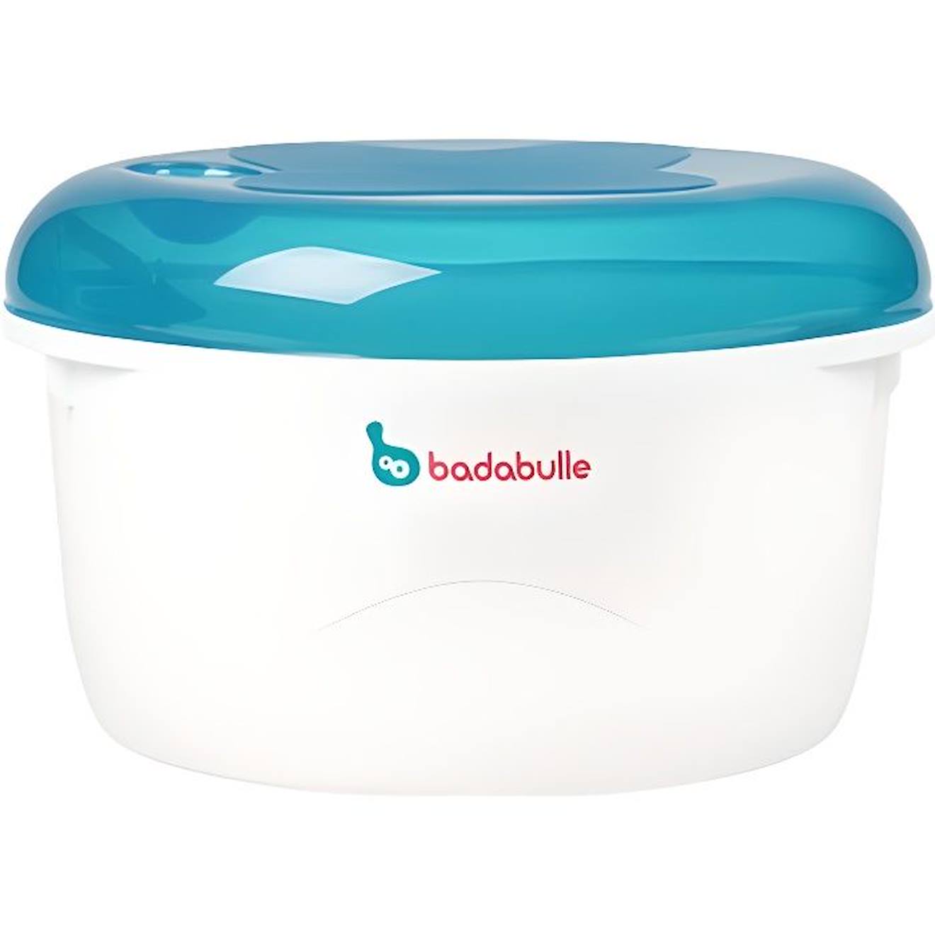 Stérilisateur Micro-ondes Badabulle - Bleu / Gris - Grande Capacité - Rapide - Pratique Bleu