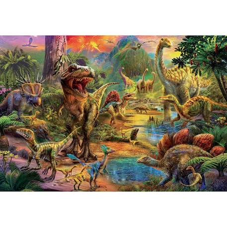 Puzzle 1000 pièces - Terre De Dinosaures - EDUCA - Animaux - Espagne - Orange ORANGE 2 - vertbaudet enfant 
