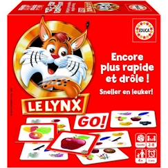 Jouet-Jeux de société-Jeux classiques et de réflexion-Jeu de cartes Le Lynx - EDUCA - Rouge - Dessins animés et BD - Mixte