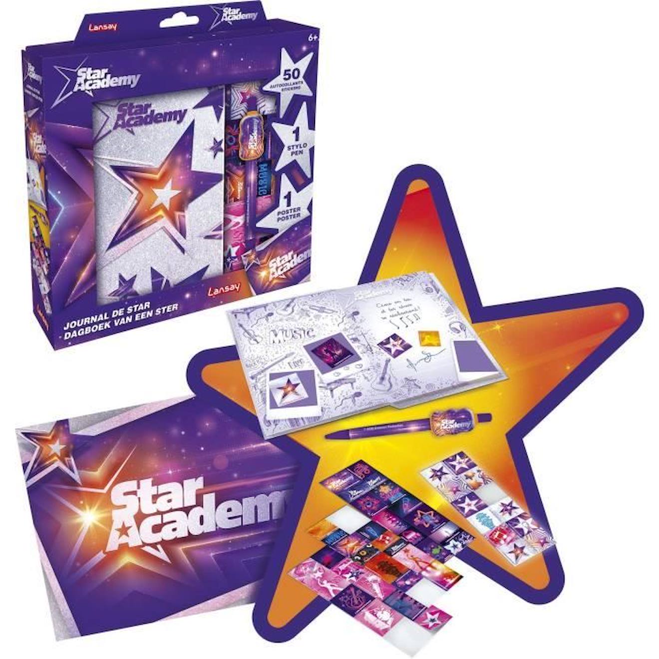 Journal De Star - Star Academy - Loisir Créatif - Violet - Pour Enfant De 6 Ans Et Plus Violet