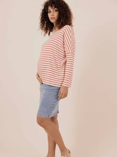 Vêtements de grossesse-Jupe en jean de grossesse June