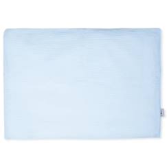 Linge de maison et décoration-Linge de lit bébé-Taie d'oreiller-Sevira Kids - Taie d'oreiller en gaze de coton Jeanne - Bleu - 35 x 40 cm