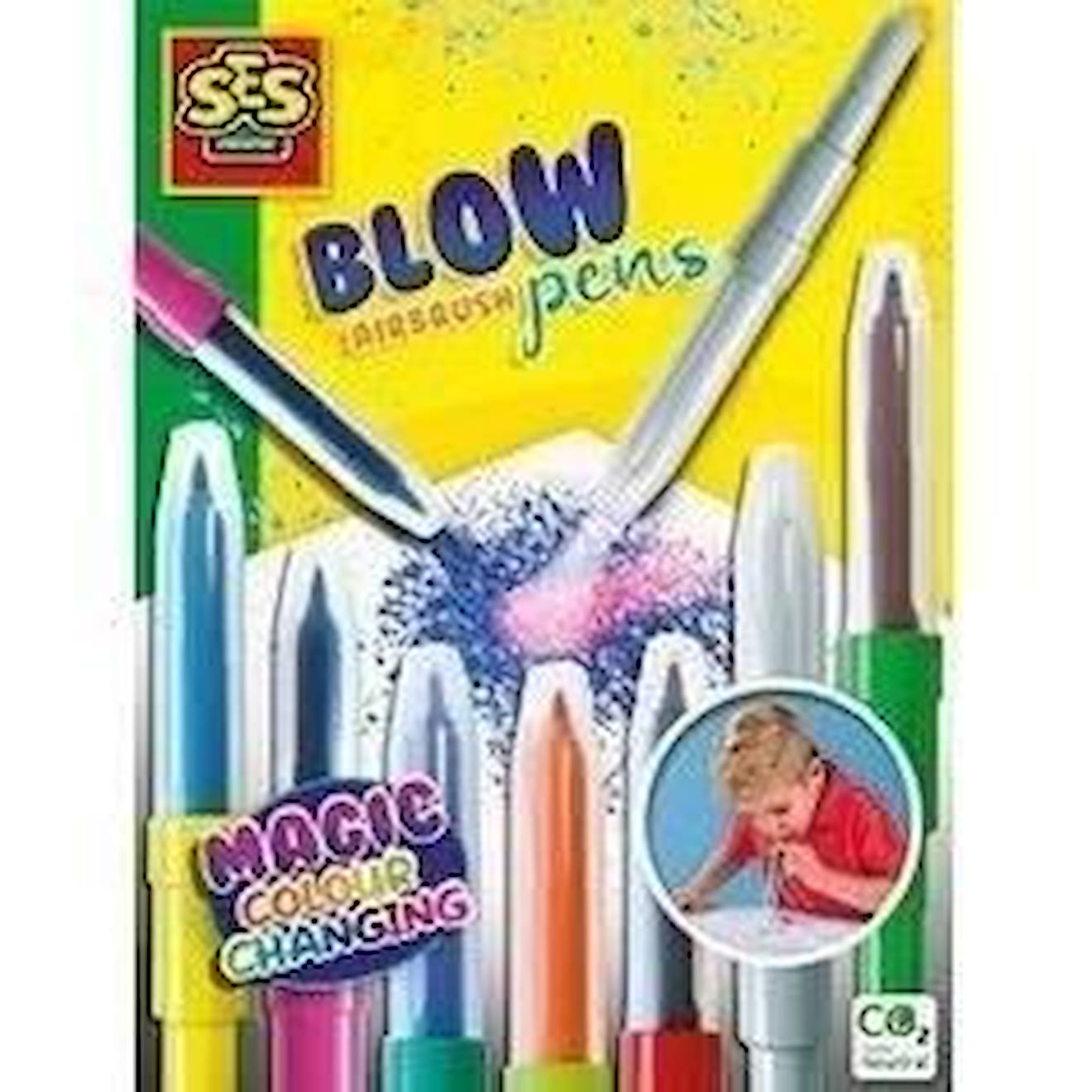 Blow Airbrush Pens - Changement De Couleur Magique Jaune