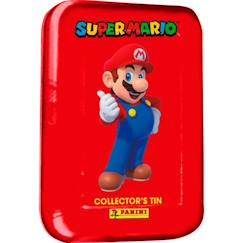 Trading Card - Panini - Super Mario - Boîte métal 8 pochettes + 3 cartes édition limitée - Rouge - Mixte - 6 ans  - vertbaudet enfant