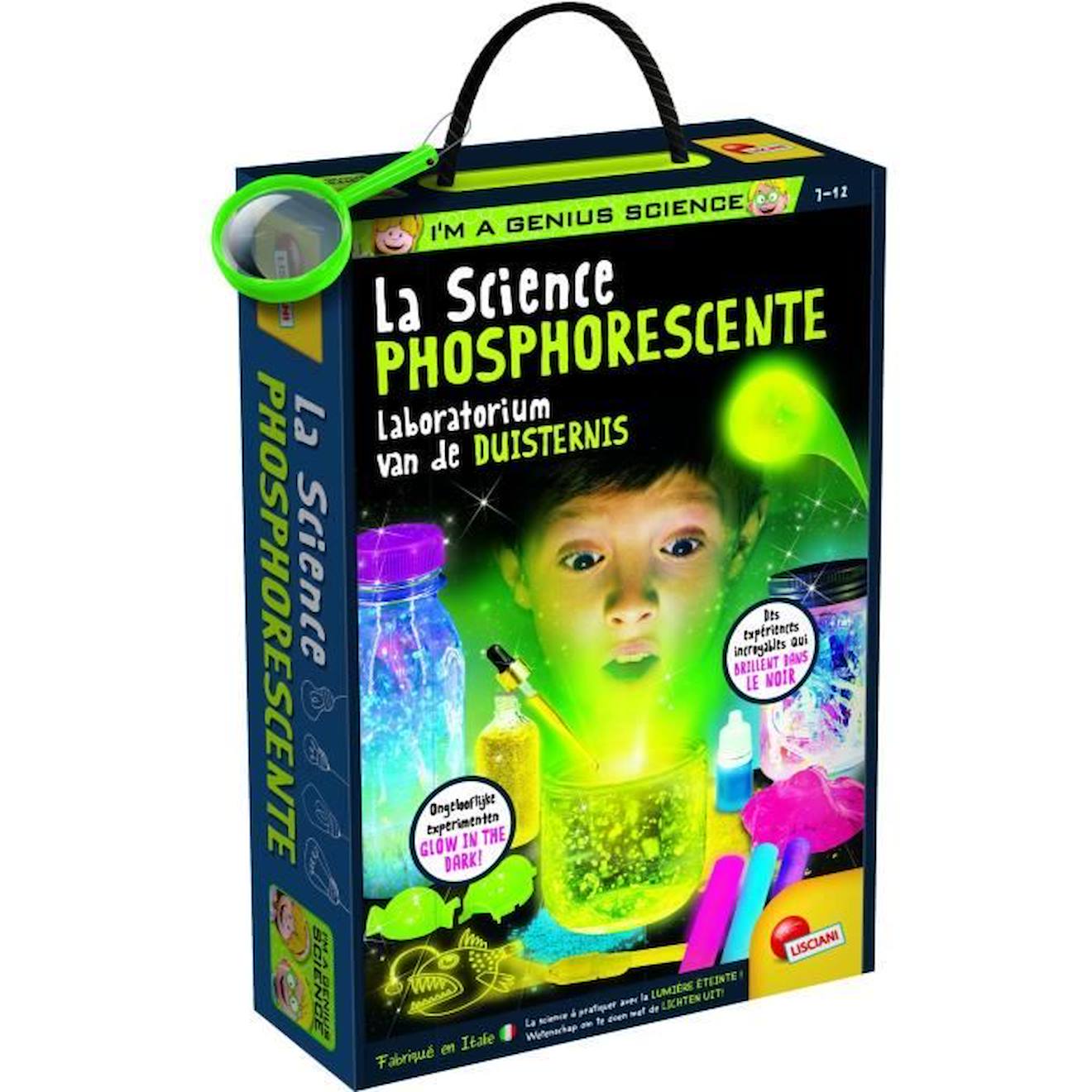 Génius Science - Jeu Scientifique - La Science Phosphorescente - Lisciani Noir