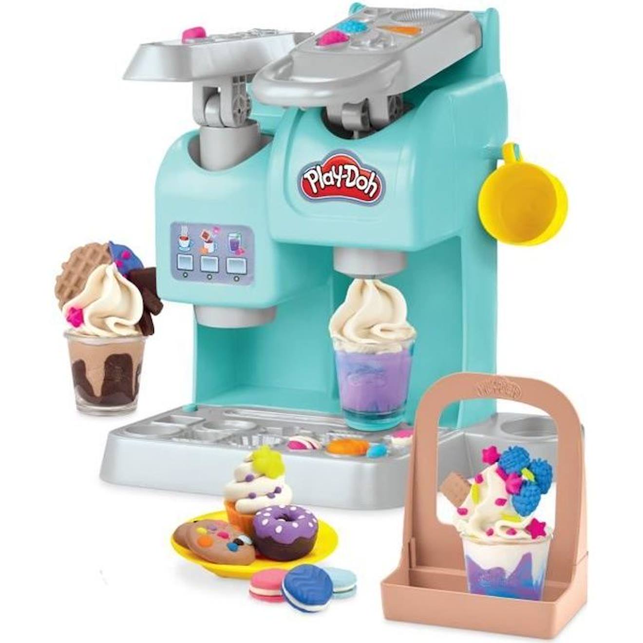 Play-doh - Kitchen Creation - Mon Super Café - Machine À Café Jouet Pour Enfants Dès 3 Ans Bleu