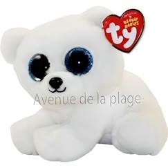 Jouet-Premier âge-Peluches-Peluche Ty Beanie Boo's Ari l'ours polaire Multicolore
