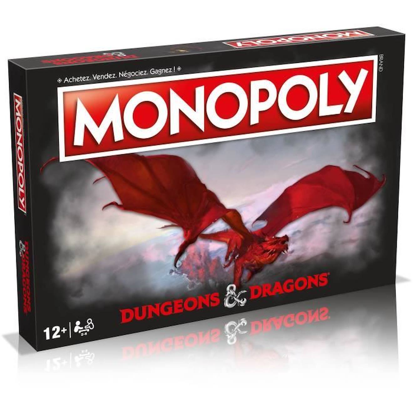 Monopoly - Dungeons & Dragons - Jeu De Plateau Rouge