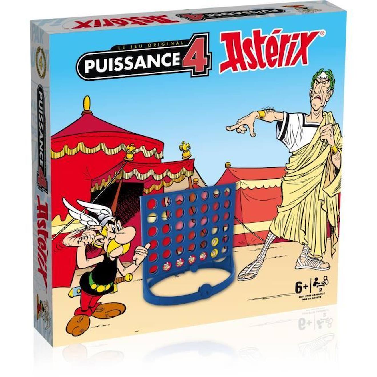 Puissance 4 - Asterix - Jeu De Société Rouge