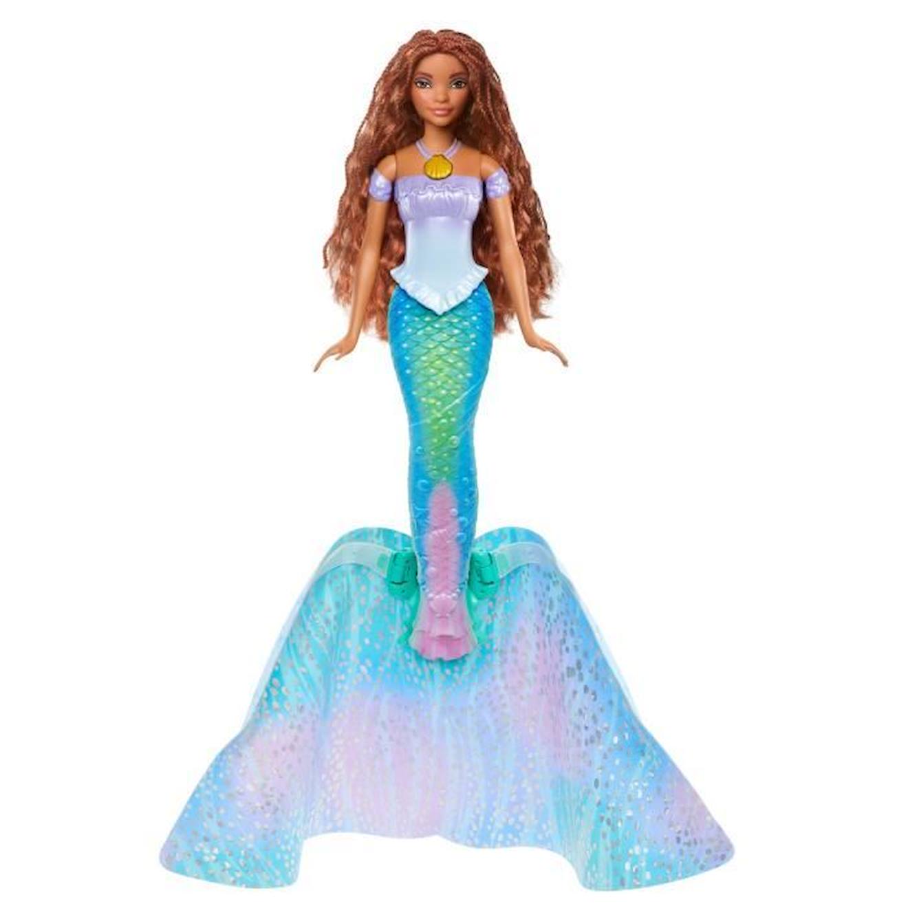 Poupee Ariel 2 En 1 - Mattel - Hlx13 - Poupee Mannequin Disney Bleu