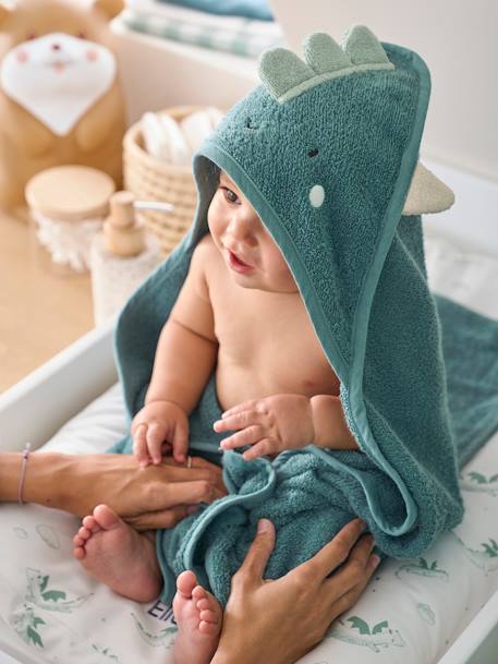 Bébé-Cape de bain + gant DRAGON