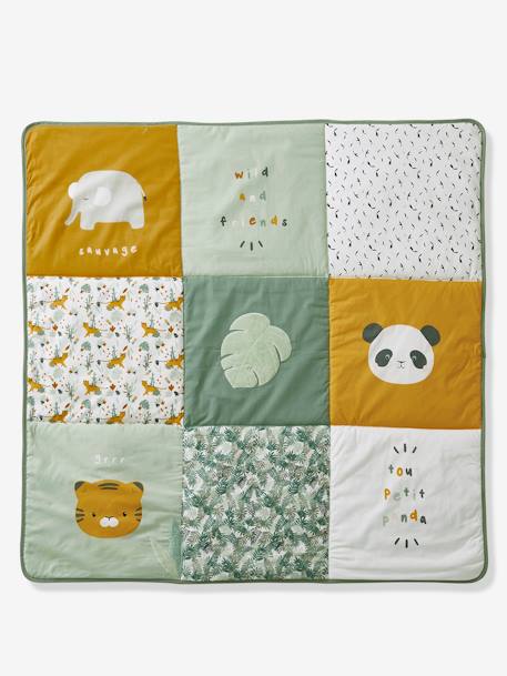 Vertbaudet - Tapis de sol / Fond de parc patchwork HANOI multicolore