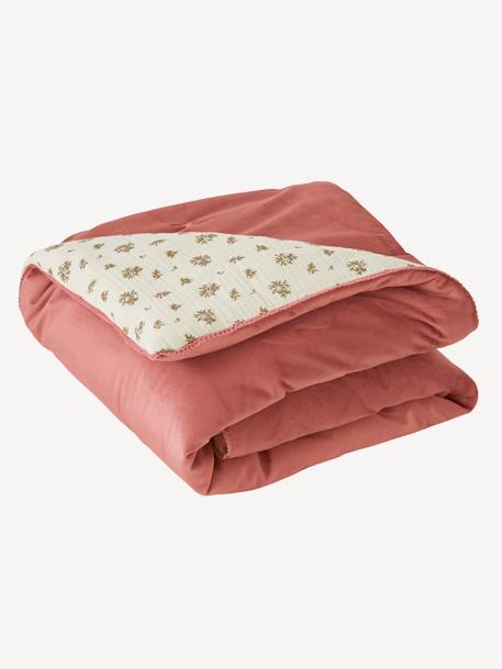 Tapis De Sol / Fond De Parc Patchwork En Coton Et Sherpa GREEN FOREST - écru / Multicolore