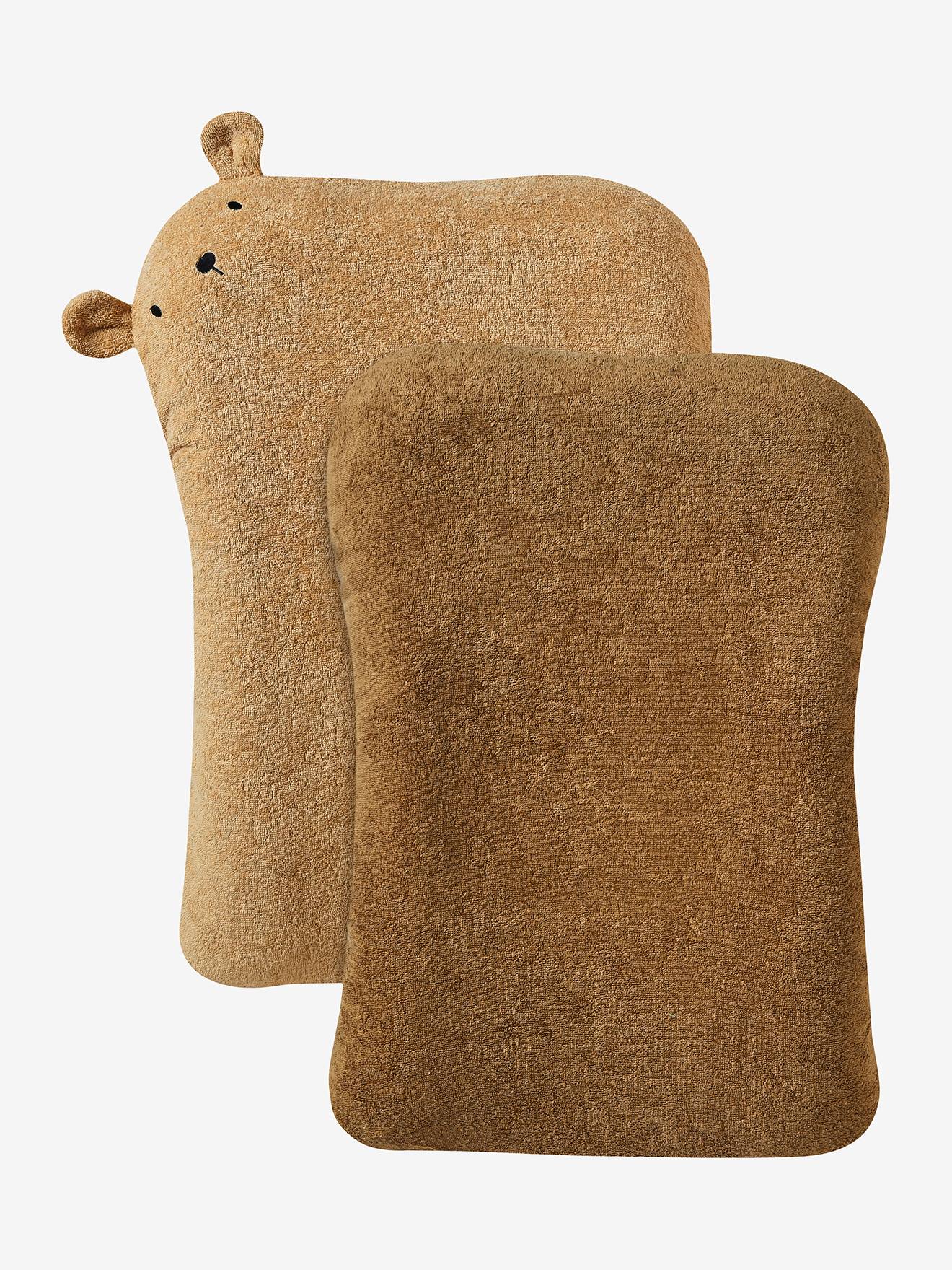 Lot de 2 housses de matelas à langer animaux noix de pécan