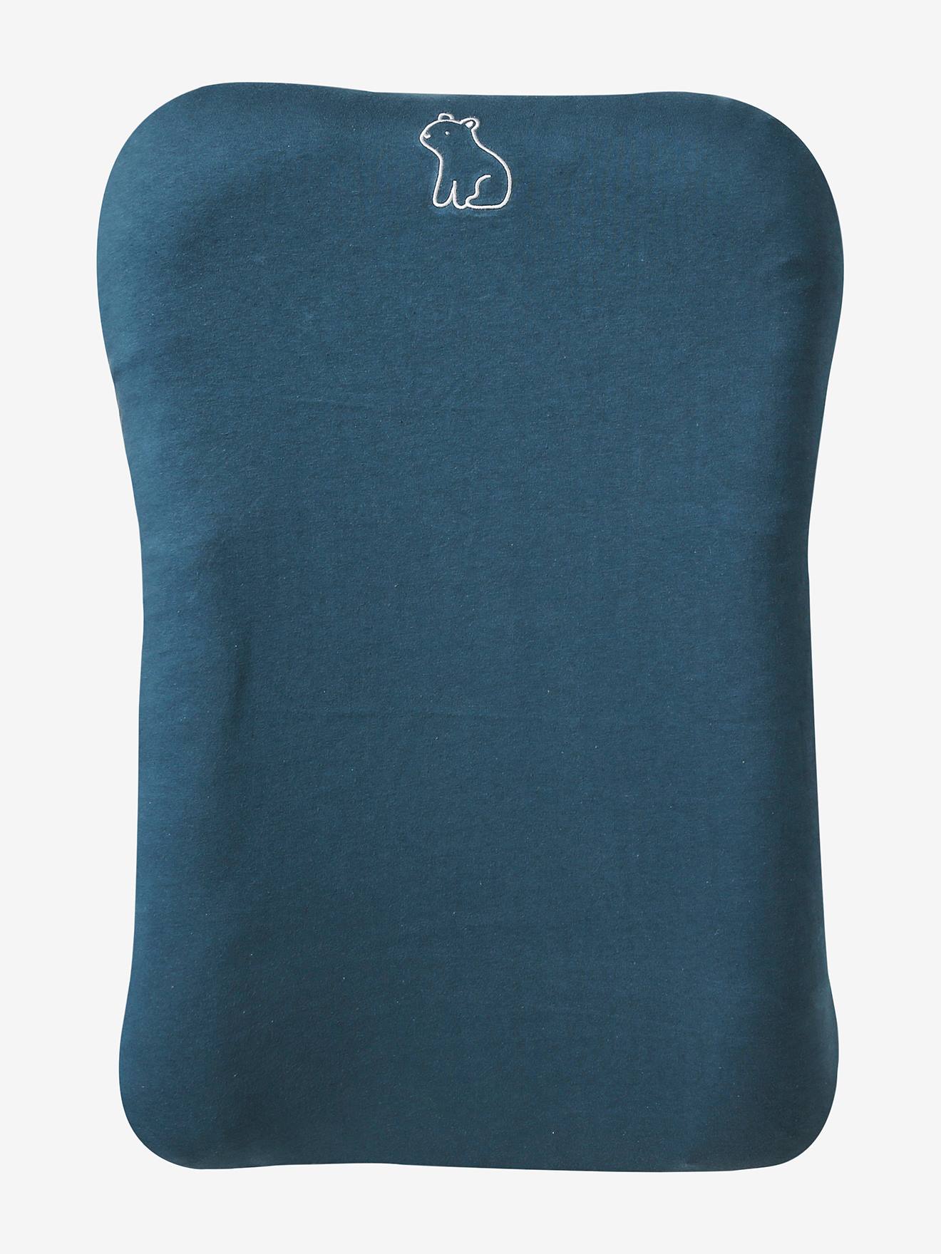 Lot de 3 housses matelas à langer bleu grisé (Vertbaudet) - Image 2